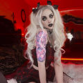 New Contrast Lace Plaid Pleated Skirt Vintage Skater Clothes Harajuku Gothic Punk England Style Y2k Skirt.