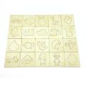 Montessori Kids Toys Drawing Toys Wooden DIY Painting Template Stencils Learning Educational Toys for Children Gift 20pcs. 