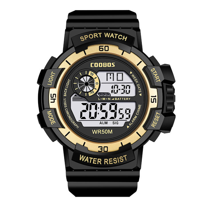 COOBOS%20Sports%20Mens%20Digital%20Watches%20Life%20Waterproof%20LED%20Wristwatch%20PU%20Band%20Fashion%20Luminous%20Calendar%20Week%20Display%20Army%20Male%20Clock%20-%20Image%206