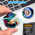 Metal Cube Spinner Fidget Toy Fingertips 3D Puzzle Gyro Gear Sensory Anti Stress Relief Educational Games for Kids Adults. 