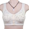 Front open button bra for women non paded. 