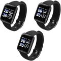 New D116+ Waterproof Smart Sports Watch - Bracelets & Fitness Tracker. 