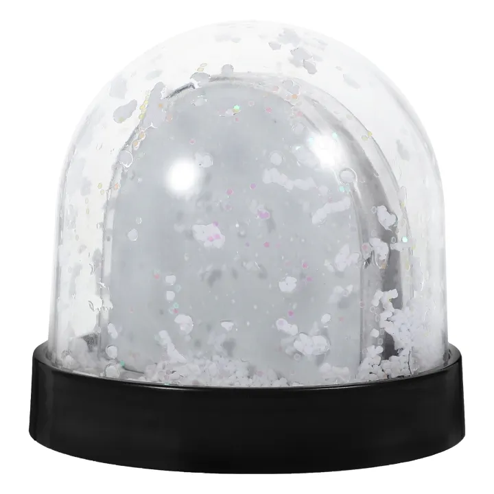 Snow Globe Photo Frame Picture Display Material Water with Insert Mini ...