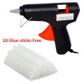 Electric Hot Glue Gun 20W With Free 10 Glue Sticks Mini Thermal Glue Guns Sticks Hot Silicone Gun Temperature Thermal Electric Repair Tools. 