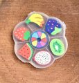 Fruits eraser set. 