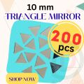 BDH 10mm Triangle Shape Glass Mirror Pieces for Lippan Art & Craft Decoration. 