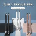 Touch Pen Stylus Pen 2 In 1 Universal Capacitive Touch Screen Stylus Touch Pencil Dual Tip Silicone Disc Stylus Pen for Android Tablet Mobile Laptop Drawing Writing No Charging Required. 