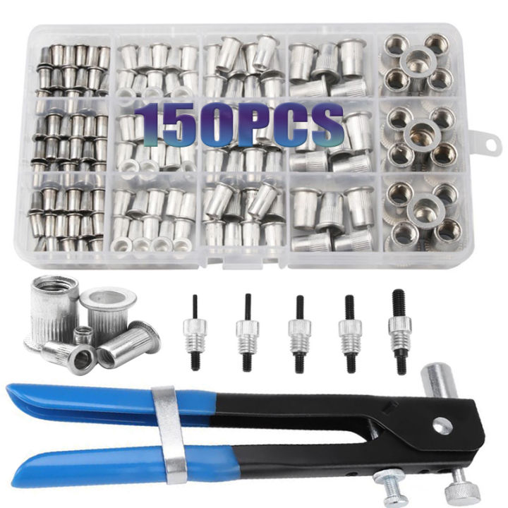 150pcs Rivet Nuts Gun Mandrel Kit M3/M4/M5/M6/M8 or Nut Rivet Mandrel ...