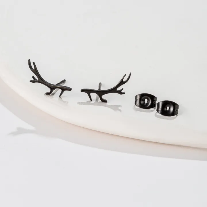 1%20Pair%20Trendy%20Cute%20Deer%20Horn%20Stud%20Earrings%20Stainless%20Steel%20Antler%20Earing%20for%20Women%20Small%20Animal%20Earings%20Fashion%20Jewelry%20Xmas%20-%20Image%205