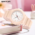 SANDA Women Watches Fashion Silicone Boy Girl Analog Quartz Wrist Watch Baseball Sports Waterproof Casual Clock Children Gifts. 
