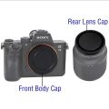 Body Cap and Back Rear Lens Cap for Sony E mount Mirrorless Camera. 