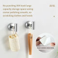 304 Stainless Steel Heavy Duty Towel Rack, Bath Towel Rod, Towel Ring,Toilet Paper Holder,Adhesive Hook,Bathrobe Hook,Wall Mount.