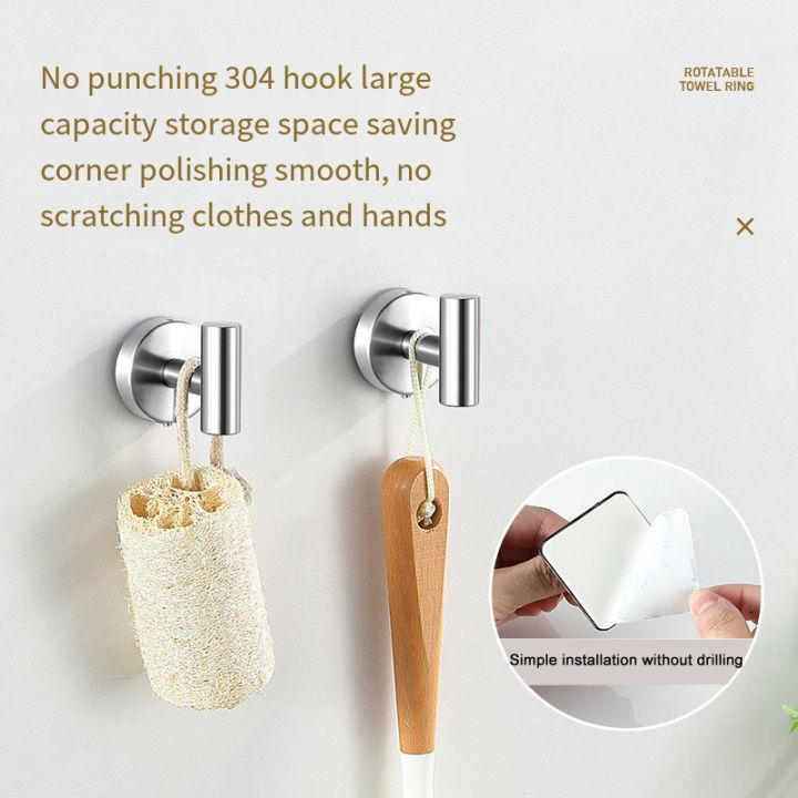 304%20Stainless%20Steel%20Heavy%20Duty%20Towel%20Rack,%20Bath%20Towel%20Rod,%20Towel%20Ring,Toilet%20Paper%20Holder,Adhesive%20Hook,Bathrobe%20Hook,Wall%20Mount%20-%20Image%204