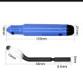1 set Hand Trimming Knife Deburring Scraper NB1100 Chamfer Trimming Removal Aluminum Alloy Plastic Waste Edge Tool Handle( With 1 blade & 10 blades) ,resin art accessories,burr handle for resin art and DIY. 