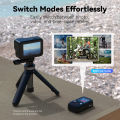TELESIN T13 Bluetooth Remote Control For GoPro Hero 13 12 11 10 9 8 Max With Wrist Strap For Action Camera Accessories.