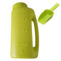 2L Snow Salt Spreader with Scoop Ice Melt & Deicer Shaker  Multi-Use Fertilizer Spreader for Garden, Handheld Dispenser Tool. 