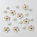 18PCS Fashion Shoe Charms Set Accessories Hole Shoe Buckle Summer Daisy Pearl White Flower DIY Shoes Decorations.