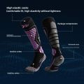 New Thickened Ski Socks Breathable Thermal Knee High Socks Moisture-wicking Anti-slip Snowboard Stockings for Winter Sports.