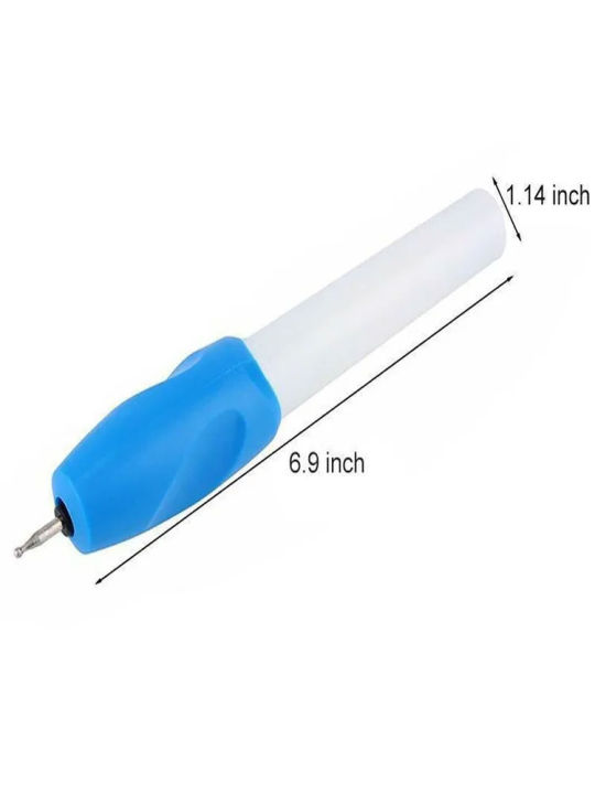 Machine Blue Pen Mini Electric Engraving Pen Blue DIY Miniature Carving Machines for ...