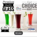 Transparent 300ml Juice Glass/Olila-W26/ Lacchi Glass (6 pieces)set.
