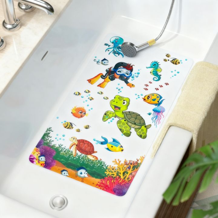 1pc%20Bathtub%20Mat%20with%20Suction%20Cups%20and%20Drain%20Holes,%2027.6x15In%20Non-Slip%20Shower%20Mat%20Bathroom%20Mat%20Machine%20Washable,%20Clear%20Gray/Blue%20-%20Image%207