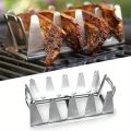 Stainless Steel Multifunctional Barbecue Rack for Outdoor Chicken Leg BBQ. 