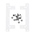 2.5/3.5inch To 12cm Fan Position Adapter Bracket Case Internal Hard Disk Position Expansion Bracket Chassis Accessories. 