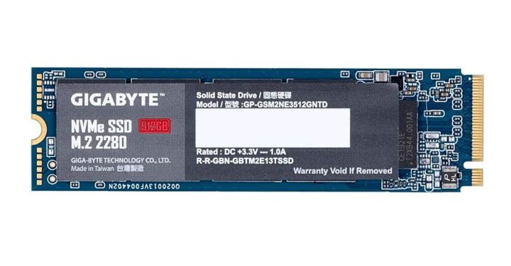 Gigabyte 512GB NVMe M.2  2280 SSD  best quality open box
