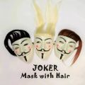 Kids Joker Face Haker mask with Long Hair for Party For kids- Vendetta/Clown Face with Hair-1. 