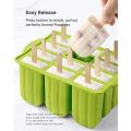 12 Pieces Silicone Popsicle Maker Molds Food Grade Ice Molds With Ice Cream With 50 Popsicle Sticks Popsicles Molds Household. 