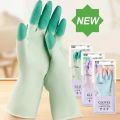 Silicone Dishwashing Cleaning Gloves Kitchen Supplies Anti Slip Convenient Long Dishwashing Gloves Reusable Durable Household.