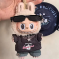 For 17cm Labubu Doll Rock Series Cotton Clothes Set - No Attribute Included Soft Vinyl Collectible Figure Clothing Accessories. 