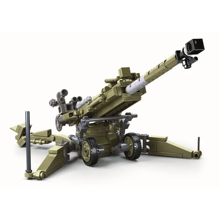 258PCS%20WW2%20%20Light%20Howitzer%20Model%20Building%20Block%20Small%20Particles%20Compatible%20Kids%20Bricks%20Toys%20Construction%20Kits%20Boy%20%20-%20Image%202