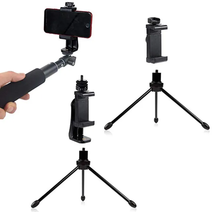 Universal%20Tripod%20Mount%20Adapter%20Accessories%20Cell%20Phone%20Clip%20Holder%20360%20Stand%20with%201/4%20screw%20hole%20Adjustable%20Clamp%20for%20Smartphones%20-%20Image%203