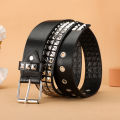 Trend Rivet Belt Heavy Metal Belt Men Women Punk Nightclub Rock Style Belt Jeans Belt Y2K Belt Fashion Decoration Women' Belt.