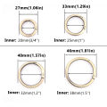 5pcs Metal O Ring Keyring Spring Buckles DIY Jewelry Openable Round Carabiner Keychain Clasp Bag Clips Snap Hook. 
