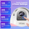 Sun X26 MAX UV LED Nail Lamp: 81-LED Professional Gel Dryer with Timer, Auto Sensor – Salon Manicure Tool. 