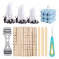 Pure Cotton Candle Wick Wick Bracket Silicone Punch Awl DIY Gift Candle Making Set Easy to Use.