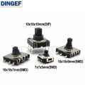 5PCS DIP SMD 5 Five way Switch Multi-direction Switch Touch Reset Key 10*10*10 MM Pin Multi direction 10X10X10 7X7X5 10X10X9mm. 
