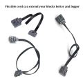 25 50CM Power Functions Extension Wire Cord Connectors Compatible with LEGOEDS MOC Motor 8886 8871 8870 LED Light Link Line 8869. 