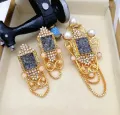 Crush stone loket set fine quality Rs 1950. 