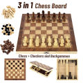 3 In 1 Board Party Table Games Dice Chess Backgammon Board Entertainment Travel Games Checkers Chess.