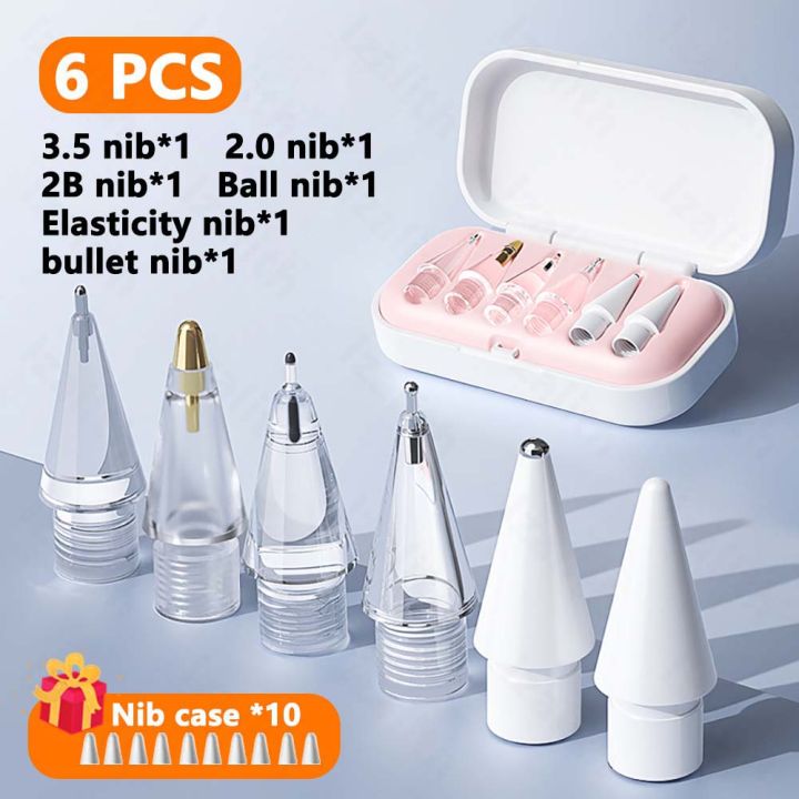 Replacement Pencil Tips for Apple Pencil 1st 2nd 3th(USB-C) 4/6 Pcs 2B ...