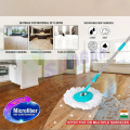 3 Part Pipe - Mop Handle Set - 360° Rotation - Magic Mop (Pink). 