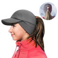 GADIEMKENSD Women's Winter Fleece Ponytail Hat Reflective Baseball Cap with Drop down Ear Warmers Golf Sports Cap M24.
