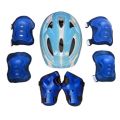 7pcs Children Skating Protector Set Comfortable Shockproof Bike Safety Helmet Knee Elbow Wrist Guard Pad Set for 4-16 Kids. 