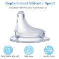 4 Packs Food Grade Silicone Learner Cup Spout Soft Texture BPA-Free Sippy Cups Spout for NUK Learner Cup & Active Cup. 