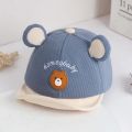 Cartoon Bear Baby Baseball Cap With Ears Cute Animal Sun Hat for Boys Girls Casual Infant Peaked Hat. 
