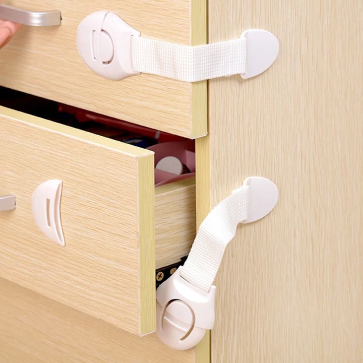10pcs%20Child%20Safety%20Cabinet%20Lock%20Baby%20Proof%20Security%20Protector%20Drawer%20Door%20Cabinet%20Lock%20Plastic%20Protection%20Kids%20Safety%20Door%20Lock%20-%20Image%204