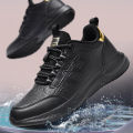 Chef shoes four season new non-slip oil-proof waterproof kitchen work shoes men's fashion casual outdoor breathable sports shoes.